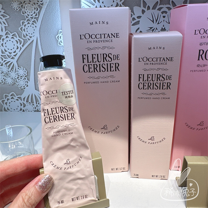 欧舒丹护手霜乳木果樱花玫瑰保湿