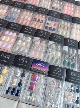 送胶指甲贴片美甲片贴指甲油甲贴娜扎穿戴甲diva孕妇甲油果冻胶