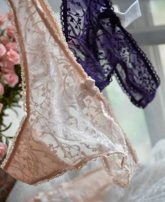 意大利提花蕾丝的美高端丁字裤