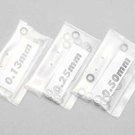 YOKOMO 内径3mm 0.13/0.25/0.50厚度垫片套装每个规格20片ZC-S03A