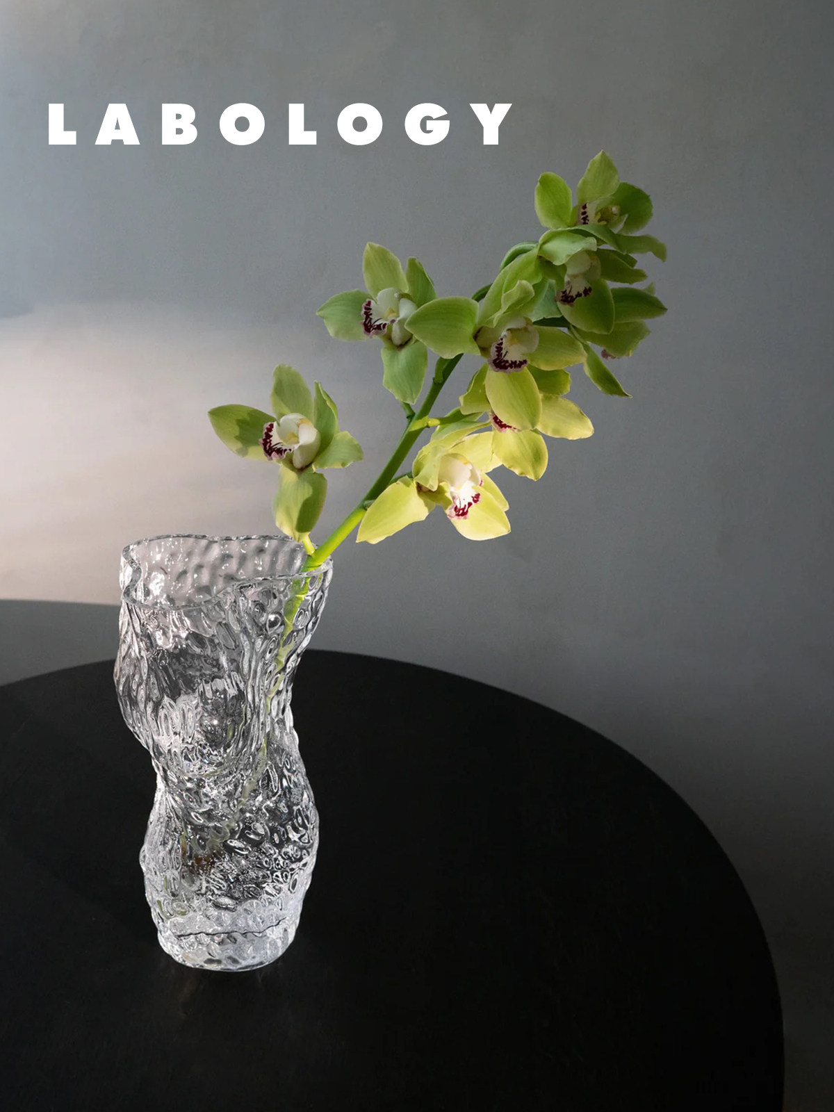 欧洲进口丹麦艺术玻璃花瓶居家