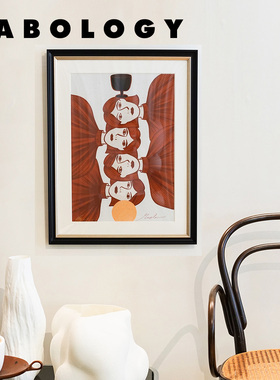 LABOLOGY新品｜MoChen插画作品 限量原创彩色装饰画木框装裱客厅