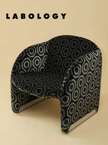 欧洲中古装饰主义单人座布艺沙发