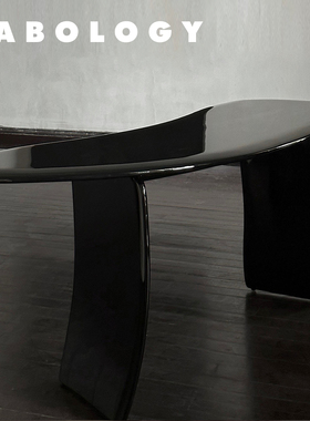 LABOLOGY新品｜kar甲骨文书桌 黑色当代艺术品侘寂风现代简约书房