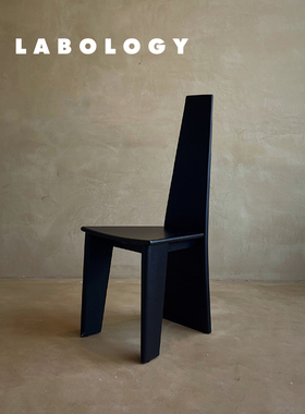 LABOLOGY新品｜kar highback餐椅 黑色高背椅侘寂风现代暗黑餐厅