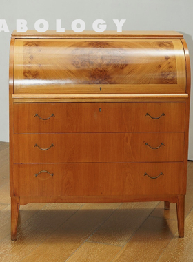 LABOLOGY中古｜丹麦 柚木风琴柜 斯堪的纳维亚秘书柜首饰柜餐边柜