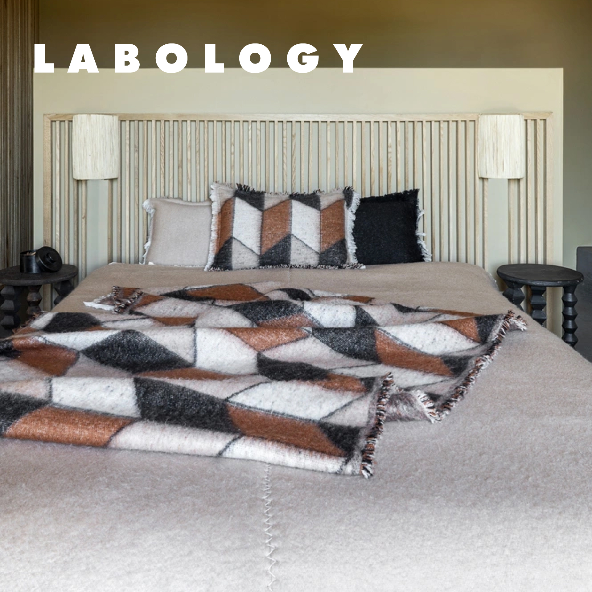 LABOLOGY新品|法国Bed&Philosophy 羊毛沙发抱枕法式度假风客厅