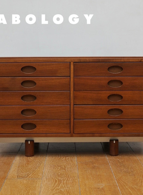 LABOLOGY 中古｜意大利 Bernini 胡桃木餐边柜 餐具收纳 客厅餐厅