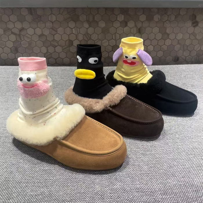 一脚蹬便鞋小土豆雪地靴冬季