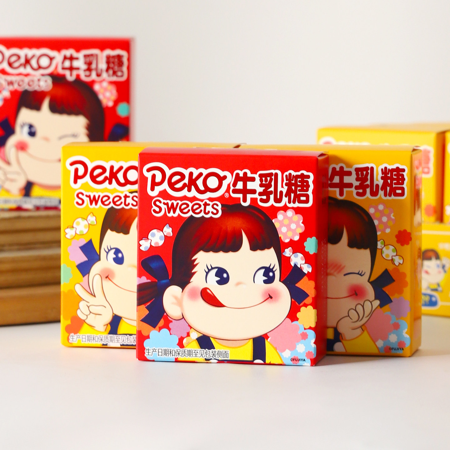 不二家芒果原味牛乳糖高颜值儿童奶糖婚庆喜糖硬糖休闲解馋小零食