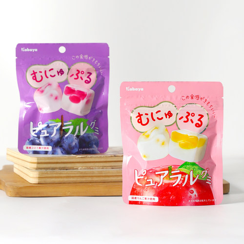 KABAYA卡巴也葡萄苹果味夹心软糖