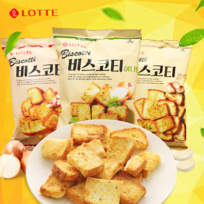 【3包】韩国lotte乐天烤面包片