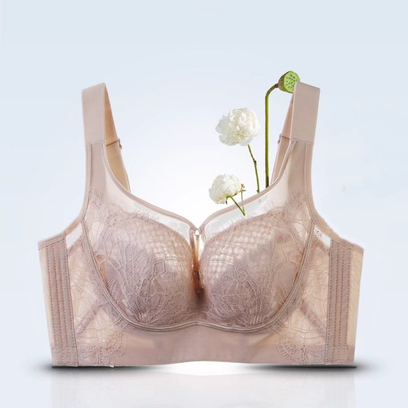 调整型无钢圈蕾丝内衣女薄款大胸显小文胸收副乳防下垂聚拢胸罩,女士内衣/男士内衣/家居服,文胸,淘宝优惠券,粉丝福利购,淘宝优惠卷