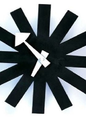 nelson Black Asterisk clock,尼尔森款经典黑色挂钟创意艺术钟表