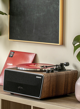 Syitren赛塔林PARON PRO升级款黑胶唱片机木质台式复古高级好礼物