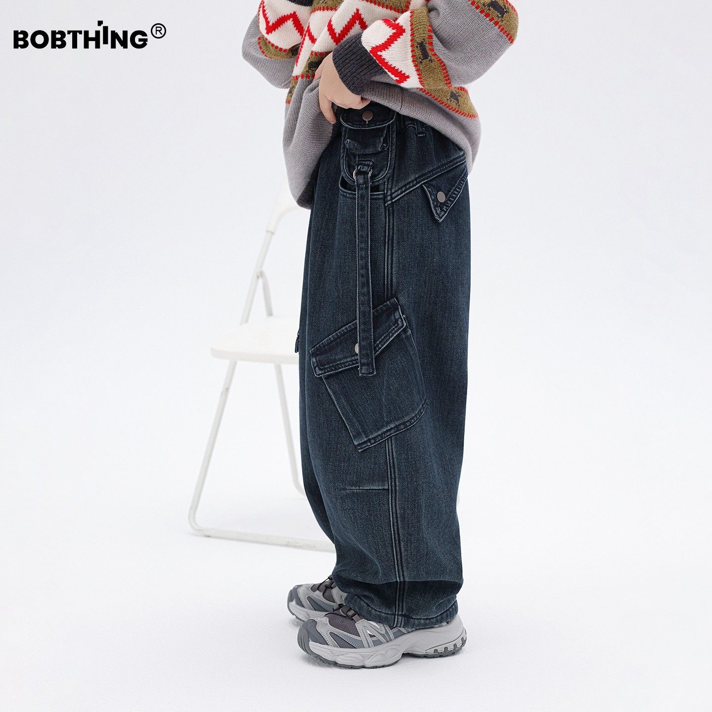 织带装饰男童冬季一体绒工装牛仔裤儿童加厚保暖长裤童装休闲裤子,童装/婴儿装/亲子装,裤子,淘宝优惠券,粉丝福利购,淘宝优惠卷