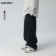 运动裤 儿童简约拼接针织加绒长裤 子潮 2025新款 童装 直筒裤 秋冬卫裤