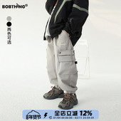 一体绒工装 子童装 裤 鲨鱼logo儿童冬季 缩口长裤 男童加厚裤 休闲裤 潮