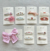 现货Wish原创设计儿童宝宝发饰 可爱发夹 鸭嘴夹拜拜夹