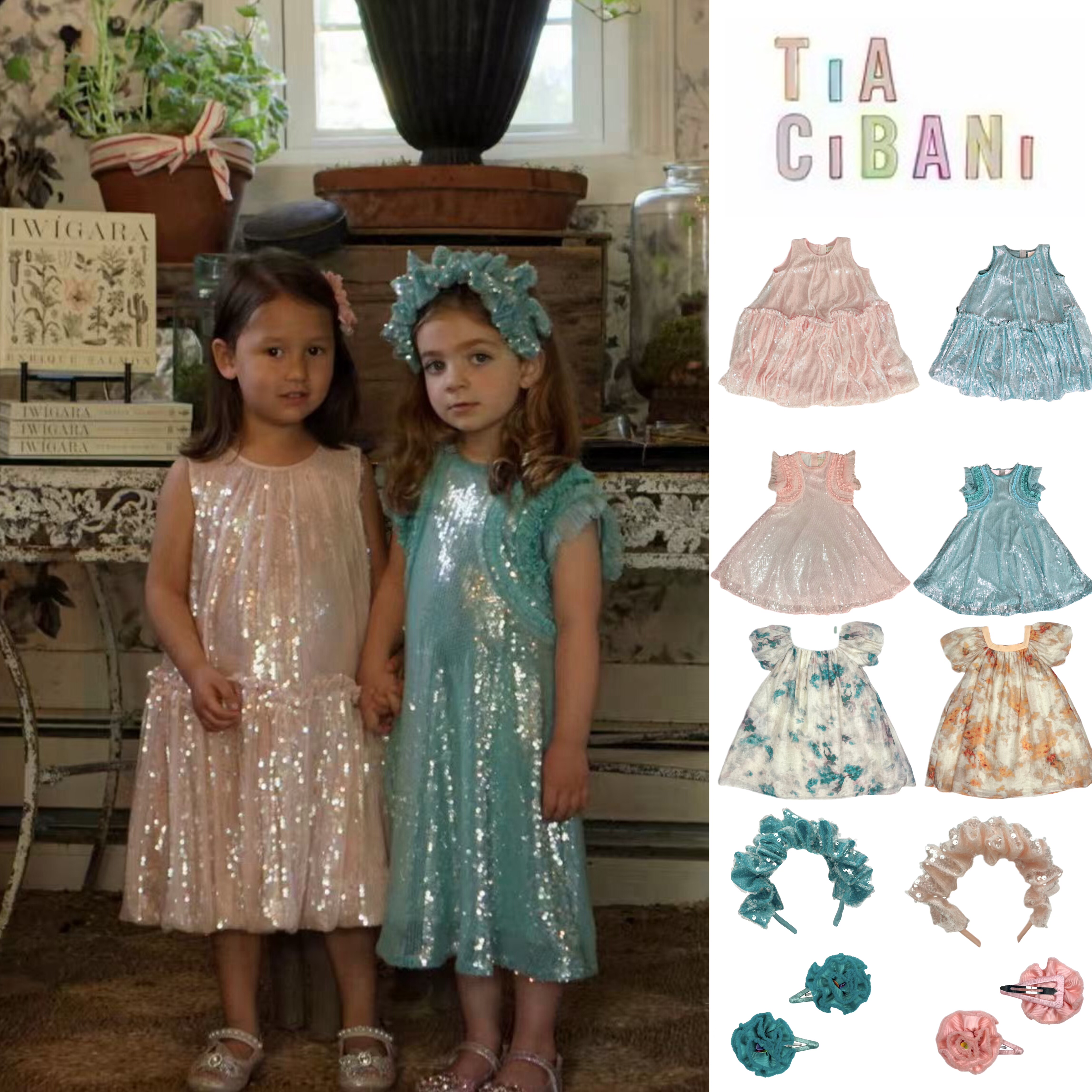 Sugarplum 现货TiA CiBANi26新款复古漂亮公主裙 发饰合集