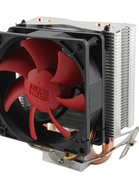 超频三红海mini静音版 双纯铜热管AMDCPU散热器 intel风扇