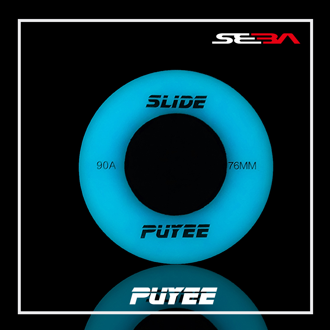 Old A roller skating SEBA fluorescent wheel brake handwheel second generation luminous wheel roller skating brake wheel high wear-resistant brake second generation