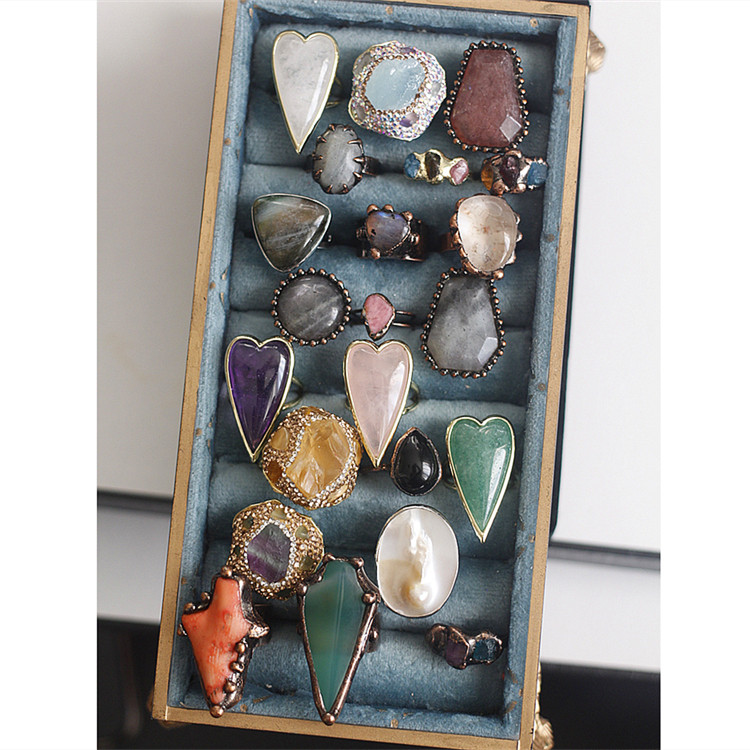 孤品3|美国艺术家原创设计天然紫黄水晶玛瑙手工包镶活口古朴戒指,饰品/流行首饰/时尚饰品新,戒指/指环,淘宝优惠券,粉丝福利购,淘宝优惠卷