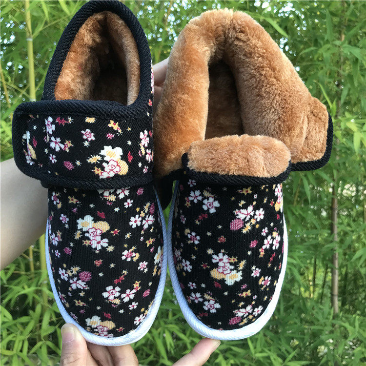 冬季传统老棉鞋加绒加厚居家用保暖包跟棉拖鞋泡沫牛筋底轻便防滑,女鞋,高帮鞋,淘宝优惠券,粉丝福利购,淘宝优惠卷