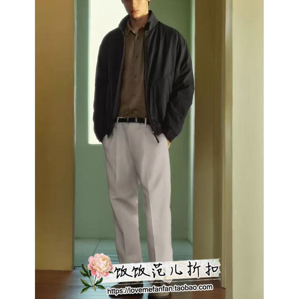 2色现货饭饭2025秋季新品 男装 宽松立领科技面料夹克外套6318300