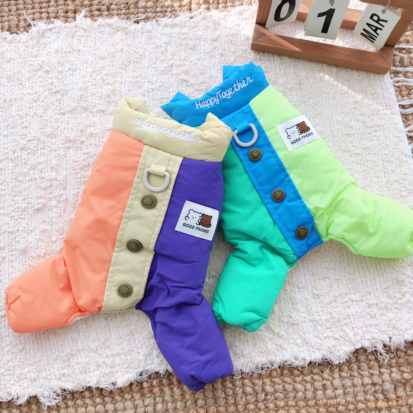 【狗狗新款秋冬四脚加厚棉衣】