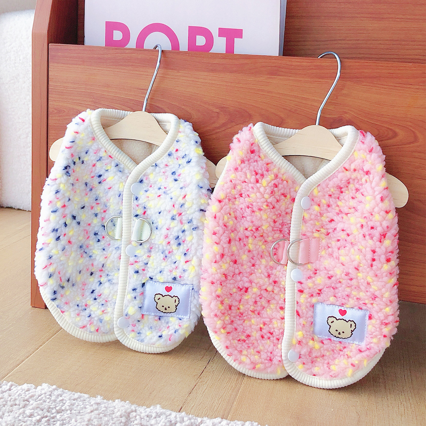 【宠物狗狗背心秋冬新款可牵引】