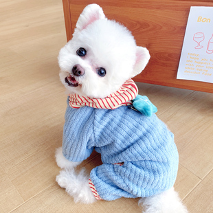 加厚四脚衣泰迪比熊保暖宠物服装 小型犬冬季 2025新款 狗狗衣服冬装