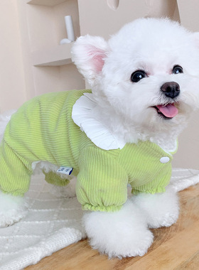 狗狗衣服秋冬款宠物泰迪比熊雪纳瑞柴犬约克夏小狗加厚保暖四脚衣