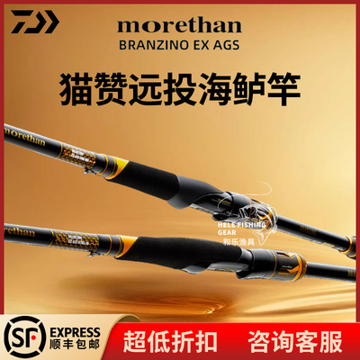 DAIWA达亿瓦21款 MORETHAN BRANZINO EX AGS猫赞海鲈竿路亚竿日本