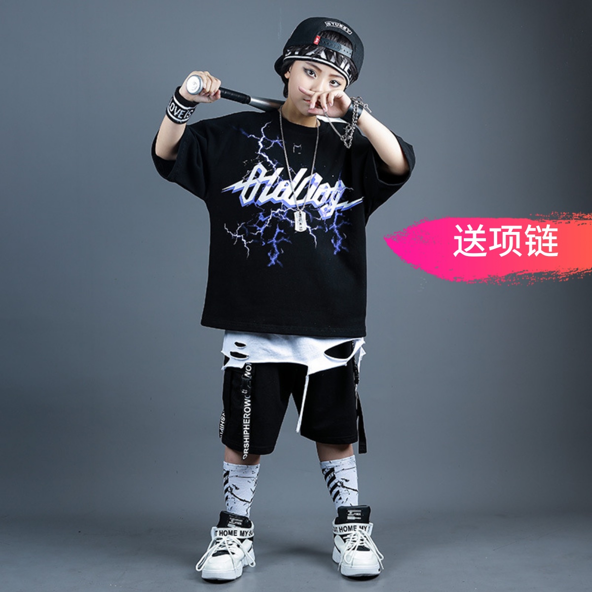 街舞短袖中大童男童潮宝走秀