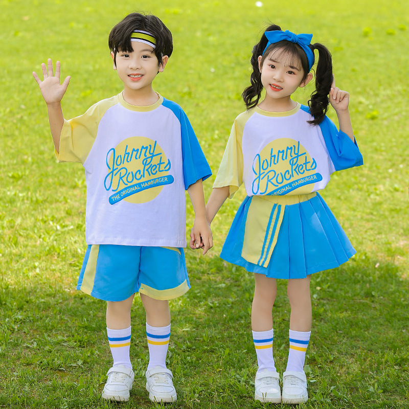 六一儿童啦啦队合唱演出服运动会开幕式服装团体表演服幼儿园毕业
