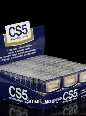 日本原装进口CS5 抛弃型一次性过滤烟嘴150支 蓝色 防伪钢印 包邮