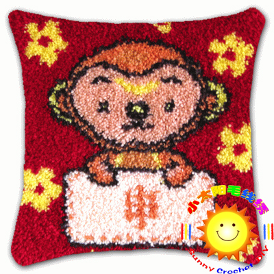 抱枕十二生肖绒绣2件包邮