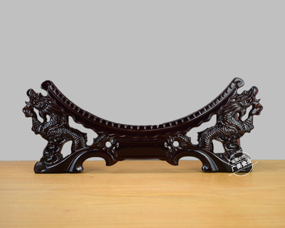 瓷盘底座挂盘木架圆盘支架