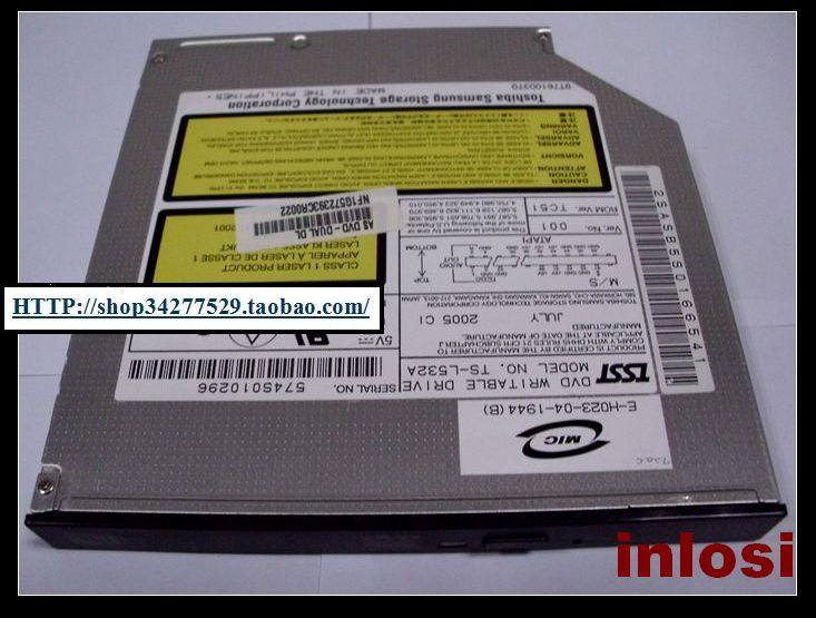 노트북 일체형 산업용 호스트 광학 드라이브 TS-L532 IDE 인터페이스 DVD 버너