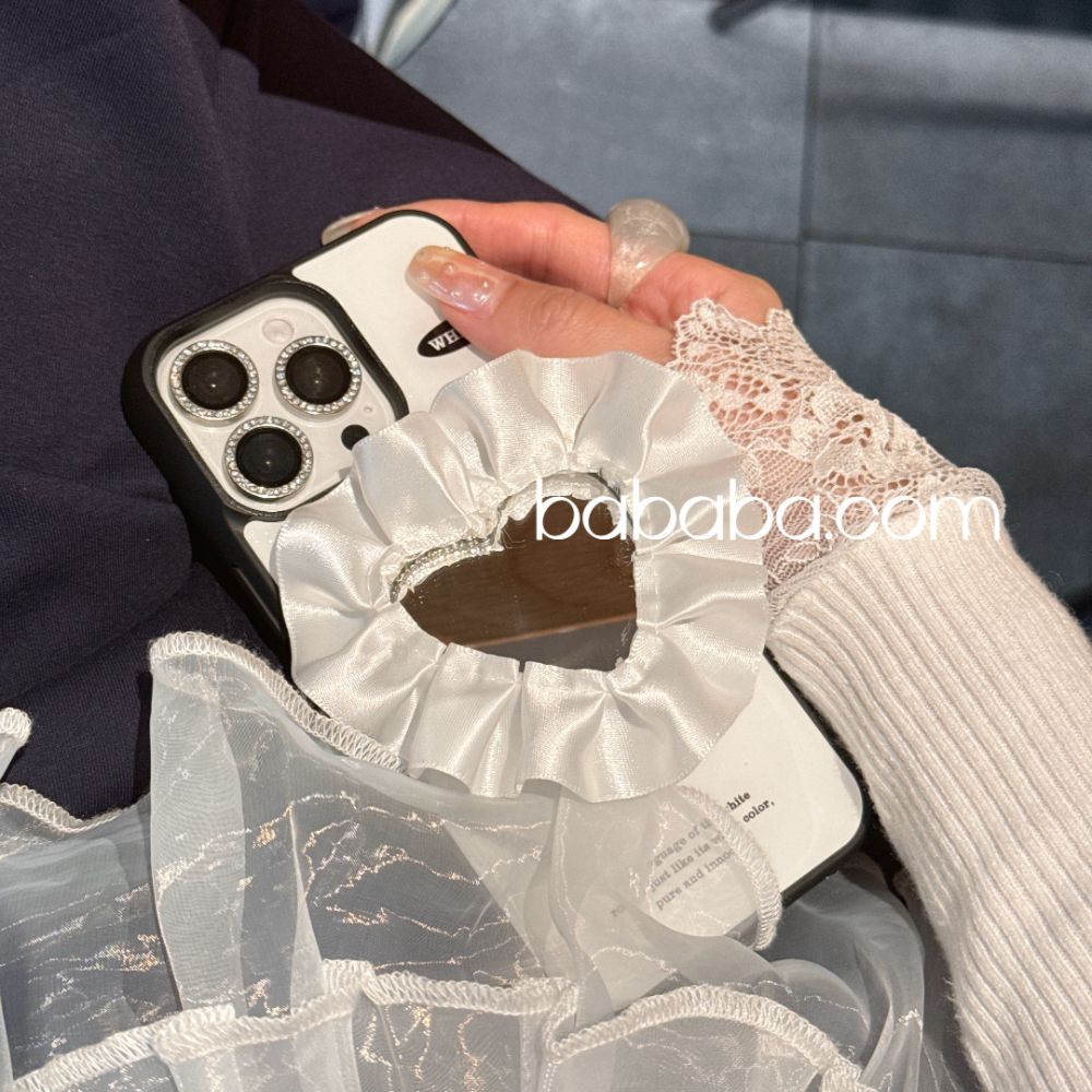 韩风花朵支架苹果15/16plus女