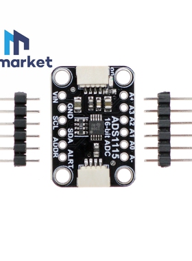 ADS1115 16 位 ADC 可编程增益放大器 4通道 兼容STEMMA QT/Qwiic