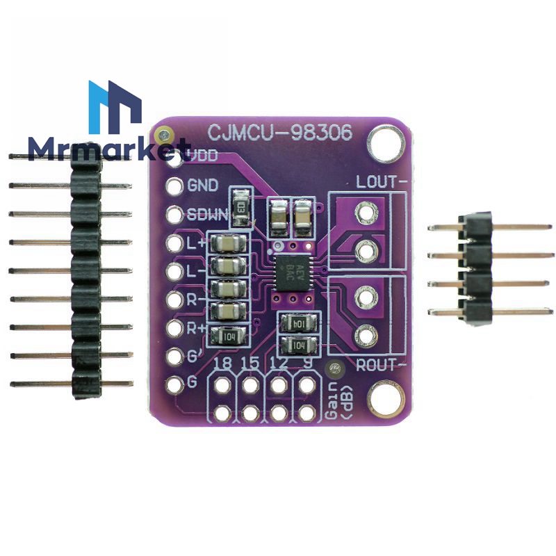 MCU-98306 MAX98306 立体声 D类 放大器 AB类音频 3.7W