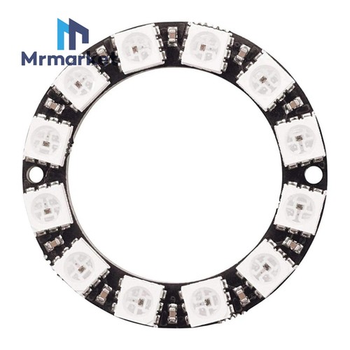12位 WS2812 5050 RGB LED 智能全彩RGB环开发板-小环
