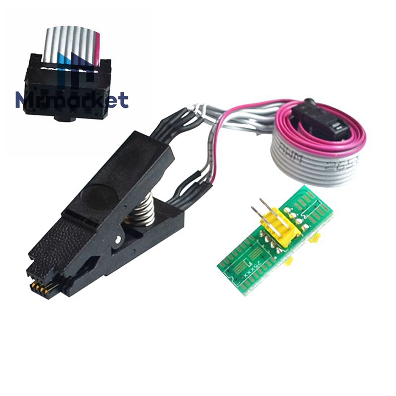 SOIC8/SOP8通用测试夹 免拆芯片测试烧录座夹/转接板