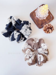 【糯叽叽圈】软糯杂色高级感定制面料大肠发圈毛绒质感高弹力皮筋