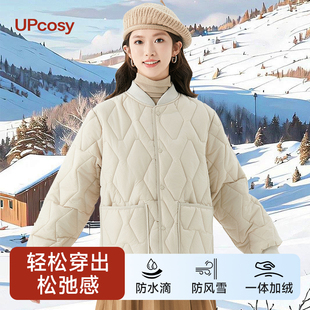 显瘦保暖棉袄轻薄百搭外套 加绒加厚羽绒棉服内胆女修身 新款 秋冬季