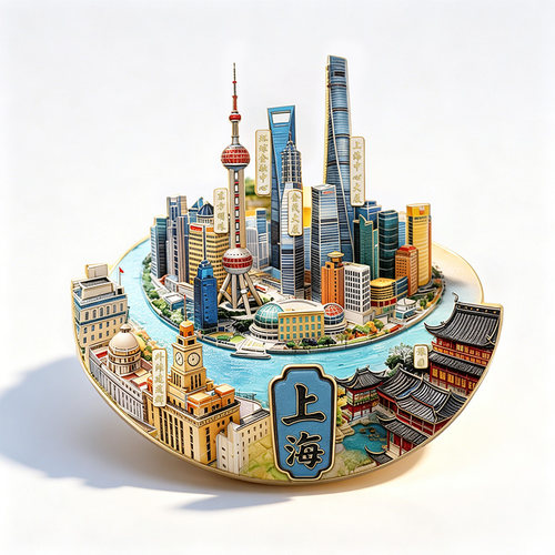 2026上海3D金属浮雕旅游冰箱贴