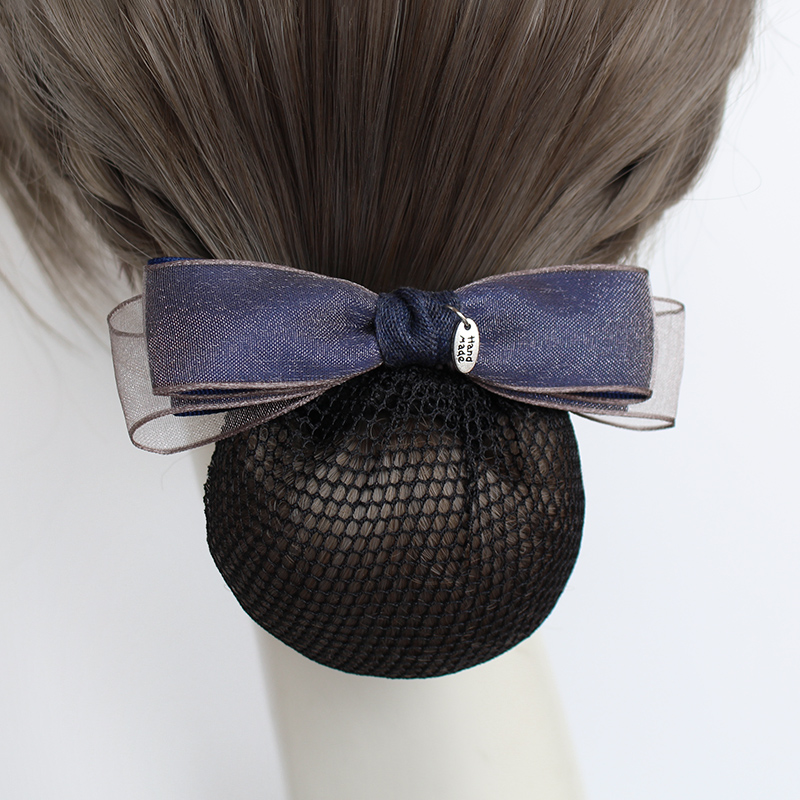 银行头花女职业护士发网网兜盘发