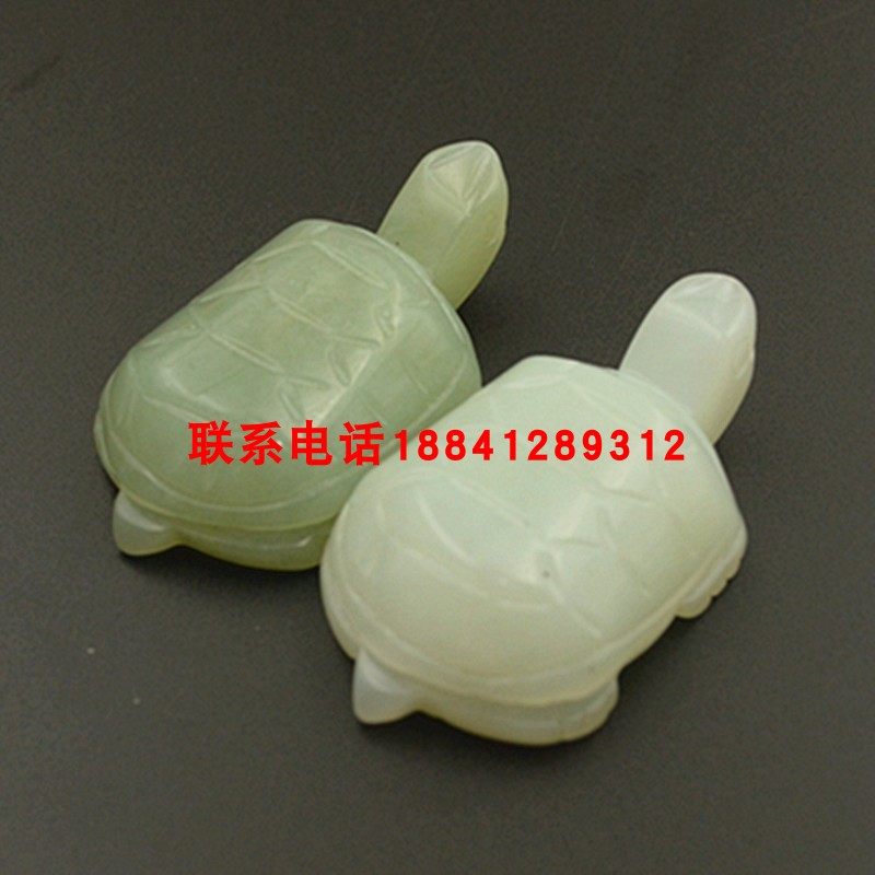 岫玉小乌龟风水招财用品天然玉石摆件装饰品多款